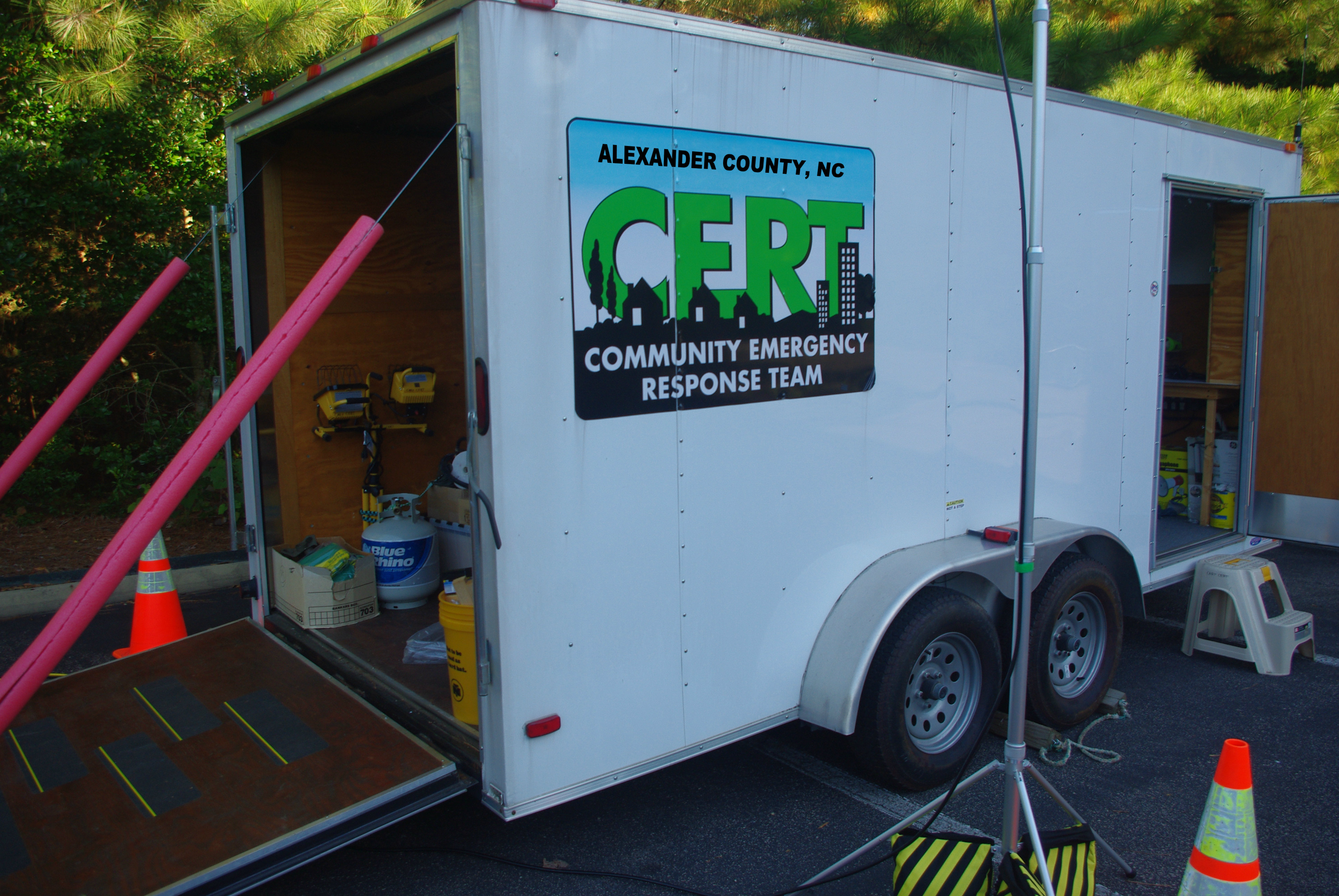 photo of CERT trailer